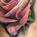 Tattoos - Realistic Rose with Dew Drops Tattoo - 77925